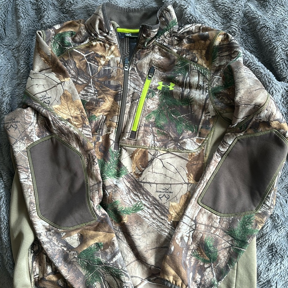 Under armour camo half zip